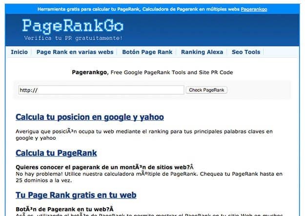 La importancia del pagerank