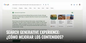 Search Generative Experience: ¿cómo mejorar los contenidos?