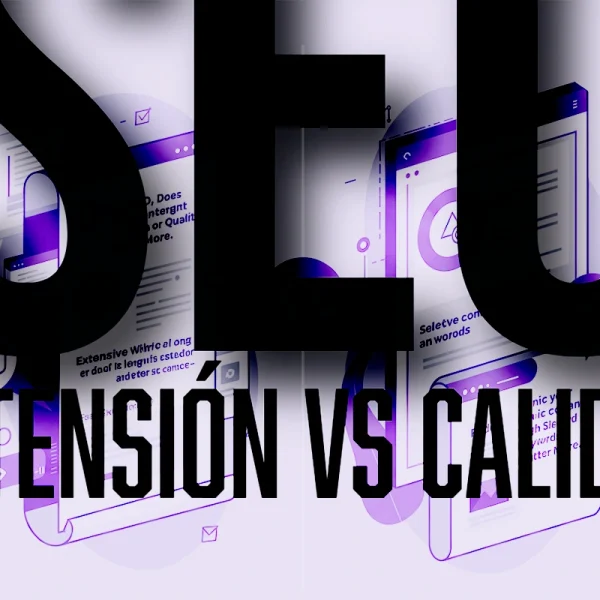 Calidad del contenido vs extensión en SEO | WeAreContent